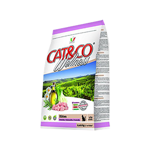 غذای خشک بچه گربه کت اند کو با طعم مرغ و برنج Cat & Co Wellness Kitten Chicken & Rice وزن 1.5 کیلوگرم