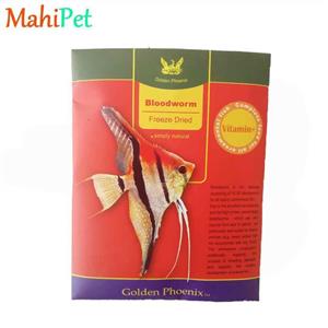 غذای ماهی گلدن فونیکس مدل BLOODWORM وزن 20 گرم
