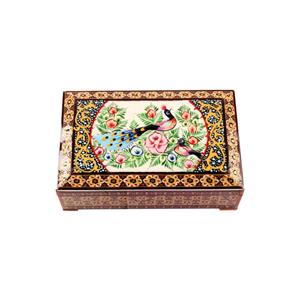 جعبه جواهرات خاتم کاری کد 04