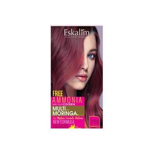 کیت رنگ مو اسکالیم سری collagen keratin شماره 7.55 حجم 100 میلی لیتر رنگ بلوند ماهگونی متوسط
