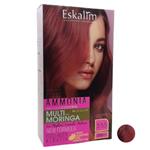 کیت رنگ مو اسکالیم سری collagen keratin شماره 7.55 حجم 100 میلی لیتر رنگ بلوند ماهگونی متوسط