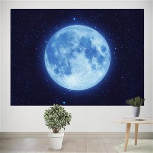 پوستر پارچه ای طرح ماه و ستاره کد 0042