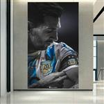 پوستر طرح کاپیتان مسی مدل قهرمانی تیم ملی آرژانتین کد AR20110