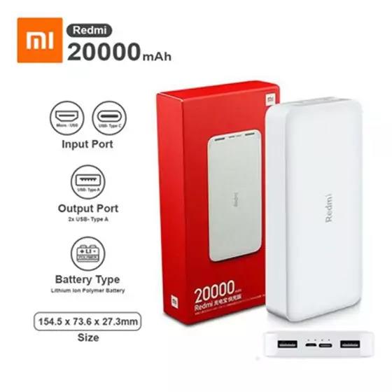 شارژر همراه شیائومی مدل  Redmi globalظرفیت 20000 میلی آمپرساعت