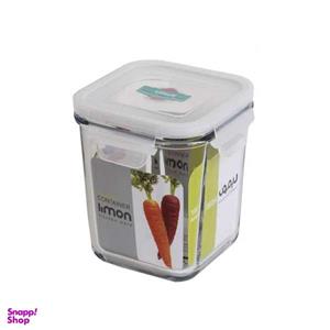 ظرف نگهدارنده شیشه ای مربع دربدار 860 میل لیمون مدل RM 265
