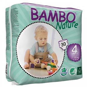 پوشک بامبو مدل Maxi سایز 4 بسته 30 عددی Bambo Nature Size Diaper Pack of 