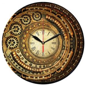 ساعت دیواری طرح چرخ دنده steampunk کد 1273