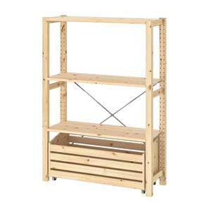 قفسه به همراه جعبه برند IKEA مدل IVAR 2