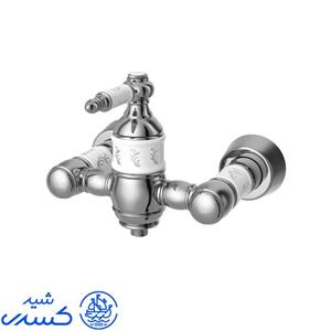 شیر توالت کسری مدل توکیو سفید کروم