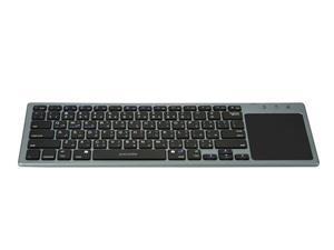کیبورد بلوتوثی دارای تاچ‌پد پورودو Porodo PD-WKBTP-GY Keyboard With TouchPad