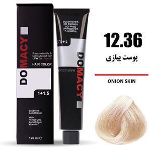 رنگ مو دوماسی پوست پیازی شماره 12.36 حجم 120 میلی لیتر