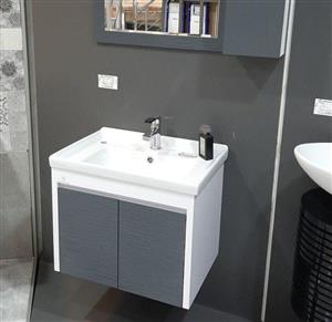 ست کابینت و روشویی بومرنگ مدل روژینا ۶۰ ویو دیواری