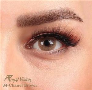 لنز رویال ویژن کد 34 Royal Vision sensual beauty lenses Chanel Brown 