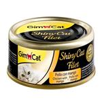 کنسرو گربه جیم کت مدل ShinyCat Filet مرغ و انبه وزن ۷۰ گرم