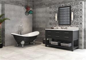 سرامیک رما مات طوسی روشن 100*100 تکسرام