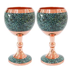 جام فیروزه کوبی کد 3A15 بسته 2 عددی