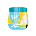 دستمال مرطوب دست و پای سگ و گربه دکترپت مدل Paw wipes بسته 70 عددی