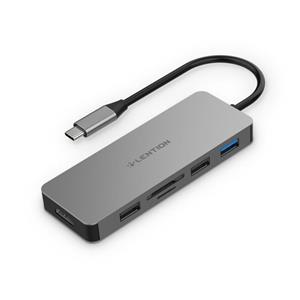 هاب 7 پورت USB-C لنشن مدل C17