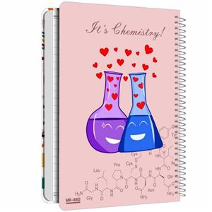 دفتر مشق مستر راد مدل دفتر شیمی طرح فرمول کد chemistry love 1717