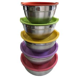 لگن آشپزخانه مدل SALAD BOWL مجموعه 5 عددی
