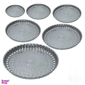 سینی مدل سنتی لب کنگره ای کد s9030 مجموعه 6 عددی