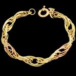 دستبند طلا 18 عیار زنانه طلای مستجابی کد M22