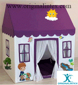 چادر بازی کودک طرح خانه بنفش کد 104