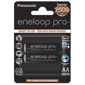 باتری قلمی قابل شارژ کارتی 2 عددی پاناسونیک Panasonic Eneloop Pro