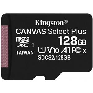 کارت حافظه microSDXC کینگستون مدل CANVAS کلاس 10 استاندارد UHS-I U1 سرعت 100MBps ظرفیت 128 گیگابایت 