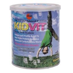 پودر مکمل افزایش وزن کیدویت KIDVIT  300 گرم با طعم موز مخصوص پسران