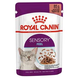 غذای پوچ گربه بد غذا سنسوری فیل رویال کنین (Royal Canin Sensory Feel In Gravy) وزن 85 گرم