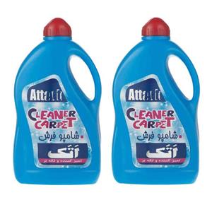 شامپو فرش اتک مدل Blue-2 حجم 1000 میلی لیتر مجموعه 2 عددی