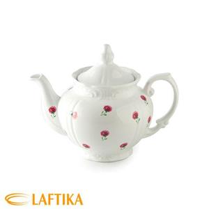 چینی زرین قوری چهار ترک طرح پینک رز مینیاتور درجه عالی 