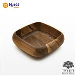 پیاله چوبی مربع تیریتی متوسط 23 سانتی کوپولا W2229