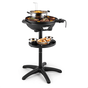 گریل باربیکیو برقی ایستاده کلارشتاین آلمان Klarstein Grillpot Elektrogrill Schwarz Tisch-Grill 1600 watt