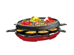 راکلت کباب پز و کرپ ساز تفال فرانسه Tefal 3-in-1 für 8 Personen Rot RE3105