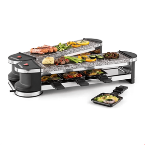 گریل راکلت پز برقی کلارشتاین آلمان Klarstein Tenderloin 100 Raclette-Grill Schwarz Raclettegrill 1200 watt