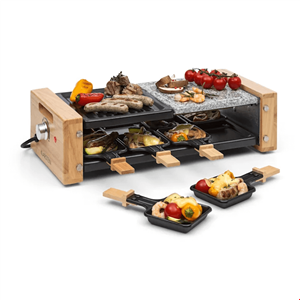 گریل راکلت پز برقی کلارشتاین آلمان Klarstein Chateaubriand Nouvo Raclette-Grill Raclettegrill Schwarz 1200 watt