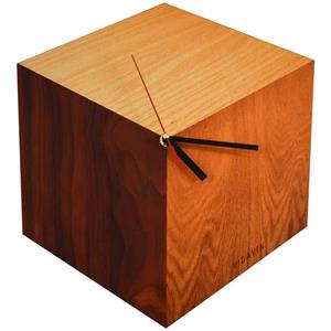   ساعت دیواری ویداوین طرح مکعب چوبی