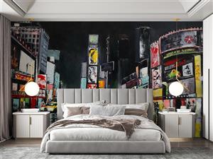 پوستر دیواری طرح نقاشی شهر w11013000