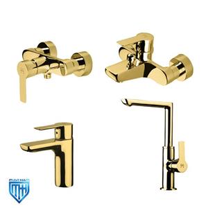 ست شیرآلات ریتا طلایی کی دبلیو سی