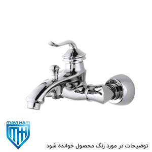 شیر حمام یا دوش تپس مدل لئوس سفید طلایی