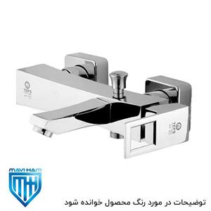 شیر حمام یا دوش تپس مدل فلت رز سفید طلایی