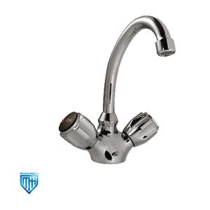 شیر دستشویی تکپایه کلاسیک شیبه مدل ماندانا