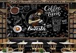 پوستر دیواری برای کافه با طرح باریستا و نقاشی گچی BA-6553