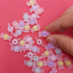مهره دستبند مدل شکلات یخی بسته 25 عددی