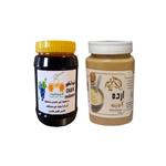 شیره انگور سنتی شهر طبیعت -950 گرم و ارده کنجد آدینه -700 گرم مجموعه 2 عددی