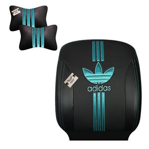 روکش صندلی خودرو سوشیانت مدل adidas مناسب پژو 207  به همراه پشت گردنی 