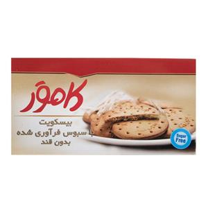 بیسکویت با سبوس فرآوری شده بدون قند کامور مقدار 170 گرم Kamvar Processed bran Biscuit without Sugar 170gr 