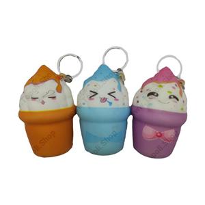 اسکوییشی مدل جاکلیدی طرح بستنی لیوانی